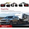 Nilight 4 Pin Trailer Wiring Harness Kit 56009 Vehicle Standard 4 Way Connector Custom for 2007 2008 2009 2010 2011 2012 2013 Jeep Grand Cherokee Simple Fit Tow Hitch Harness(2014-2021 Jeep Grand Cherokee)