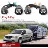 Nilight 4 Pin Trailer Wiring Harness Kit 56009 Vehicle Standard 4 Way Connector Custom for 2007 2008 2009 2010 2011 2012 2013 Jeep Grand Cherokee Simple Fit Tow Hitch Harness(2011-2020 Dodge Grand Caravan)