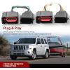 Nilight 4 Pin Trailer Wiring Harness Kit 56009 Vehicle Standard 4 Way Connector Custom for 2007 2008 2009 2010 2011 2012 2013 Jeep Grand Cherokee Simple Fit Tow Hitch Harness(Jeep Patriot 2008-2017/Dodge 2011-2013)