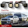 Nilight 4 Pin Trailer Wiring Harness Kit 56009 Vehicle Standard 4 Way Connector Custom for 2007 2008 2009 2010 2011 2012 2013 Jeep Grand Cherokee Simple Fit Tow Hitch Harness(2019-2023 Jeep Cherokee)