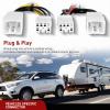 Nilight 4 Pin Trailer Wiring Harness Kit 56217 Compatible with Lexus RX350 RX350L 2008 2009 2010 2011 2012 2013 2014 2015 2016 2017 2018 2019 2020 2021 Toyota Highlander Simple Fit Tow Hitch(Toyota RAV4 2006-2012)