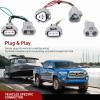 Nilight 4 Pin Trailer Wiring Harness Kit 56217 Compatible with Lexus RX350 RX350L 2008 2009 2010 2011 2012 2013 2014 2015 2016 2017 2018 2019 2020 2021 Toyota Highlander Simple Fit Tow Hitch(Toyota Tacoma 2016-2023)