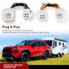 Nilight 4 Pin Trailer Wiring Harness Kit 56217 Compatible with Lexus RX350 RX350L 2008 2009 2010 2011 2012 2013 2014 2015 2016 2017 2018 2019 2020 2021 Toyota Highlander Simple Fit Tow Hitch(Toyota RAV4 2019-2024)