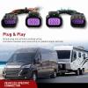 Nilight 7 Pin Trailer Wiring Harness Kit 56413 Vehicle Standard 7 Way Connector Custom for 2015 2016 2017 2018 2019 2020 Ford F-150 Simple Fit Tow Hitch Harness(Ram ProMaster 2014-2024)