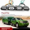 Nilight 7 Pin Trailer Wiring Harness Kit 56413 Vehicle Standard 7 Way Connector Custom for 2015 2016 2017 2018 2019 2020 Ford F-150 Simple Fit Tow Hitch Harness(Ford 2004-2012/Mazda&Lincoln 2007-2011)