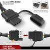 Nilight 7 Pin Trailer Wiring Harness Kit 56413 Vehicle Standard 7 Way Connector Custom for 2015 2016 2017 2018 2019 2020 Ford F-150 Simple Fit Tow Hitch Harness(Ford Explorer 2011-2019)