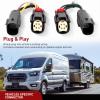 Nilight 7 Pin Trailer Wiring Harness Kit 56413 Vehicle Standard 7 Way Connector Custom for 2015 2016 2017 2018 2019 2020 Ford F-150 Simple Fit Tow Hitch Harness(Ford Transit 2015-2024)