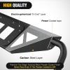 Nilight Front Windshield Frame Cover Roof Sun Visor Cowl Body Armor with 4 x LED Lights Compatible with 2007-2018 Jeep Wrangler JK JKU Unlimited, Windscreen Rack Protector Stand(JK Windshield Frame Cover)