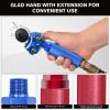 Nilight Glad Hands Grips Set with Seals Heavy Duty Gladhand Extension Handles Kit Emergency & Service Brake Air Hose Coupling Connectors for Semi Truck Trailer Brake System 1 Pair(Glad Hand Kit with Seals)