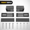 Nilight LED Light Bar Bracket Non-Slip Light Clip Mounting Brackets for SUV, Off-Road, Vehicles with Luggage Racks Black