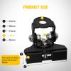 Nilight LED Light Bar Mounting Bracket 2PCS Universal Adjustable Pillar Hood Work Lamp Mount Clamp Holder for Off-Road Truck SUV, Black-2(Black-Adjustable)
