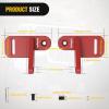 Nilight Light Mounting Bracket Hood Cowl Mount Brackets for Front A-Pillar Auxiliary Offroad LED Work Pods Lights on Jeep Wrangler JL JLU Gladiator JT 2018 2019 2020 2021 2022 2023 2024 2025, Red(Red for JL JLU JT 2018-2025)