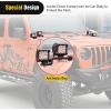 Nilight Light Mounting Bracket Hood Cowl Mount Brackets for Front A-Pillar Auxiliary Offroad LED Work Pods Lights on Jeep Wrangler JL JLU Gladiator JT 2018 2019 2020 2021 2022 2023 2024 2025, Red(Dual A-Pillar JL/JLU JT)