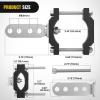 Nilight Motorcycle Light Bar Tube Clamp Bracket Fit from 0.7 to 2Inch Round Tubes Mounting Brackets Offroad LED Light Pods Front Fork Lights Roof Rack Bumper ATV UTV(0.7-2″ bar tube clamp)