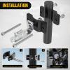 Nilight Motorcycle Light Bar Tube Clamp Bracket Fit from 0.7 to 2Inch Round Tubes Mounting Brackets Offroad LED Light Pods Front Fork Lights Roof Rack Bumper ATV UTV(0.7-2″ bar tube clamp)