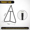 Nilight Motorcycle Wheel Chock 1800 lbs Capacity Wheel Cradle Holder Heavy-Duty Standard Steel Motorcycle Front Wheel Stand with 3 Adjustable Holes for 15″-21″ Off-Road Motorcycles Black(T-shaped Dirt Bike Triangle Stand)
