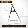 Nilight Motorcycle Wheel Chock 1800 lbs Capacity Wheel Cradle Holder Heavy-Duty Standard Steel Motorcycle Front Wheel Stand with 3 Adjustable Holes for 15″-21″ Off-Road Motorcycles Black(Motorcycle Triangle Side Stand)