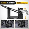 Nilight Motorcycle Wheel Chock 1800 lbs Capacity Wheel Cradle Holder Heavy-Duty Standard Steel Motorcycle Front Wheel Stand with 3 Adjustable Holes for 15″-21″ Off-Road Motorcycles Black(Motorcycle Front Wheel Stand 15″-21″)