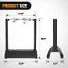 Nilight Motorcycle Wheel Chock 1800 lbs Capacity Wheel Cradle Holder Heavy-Duty Standard Steel Motorcycle Front Wheel Stand with 3 Adjustable Holes for 15″-21″ Off-Road Motorcycles Black(Motorcycle Bike Wheel Balancer)