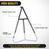 Nilight Motorcycle Wheel Chock 1800 lbs Capacity Wheel Cradle Holder Heavy-Duty Standard Steel Motorcycle Front Wheel Stand with 3 Adjustable Holes for 15″-21″ Off-Road Motorcycles Black(T-shaped Dirt Bike Triangle Stand)