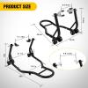 Nilight Motorcycle Wheel Chock 1800 lbs Capacity Wheel Cradle Holder Heavy-Duty Standard Steel Motorcycle Front Wheel Stand with 3 Adjustable Holes for 15″-21″ Off-Road Motorcycles Black(Motorcycle Front & Rear Stand Lift)