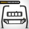 Nilight Windshield Frame Cover Light Bracket for 2021 2022 2023 2024 2025 2026 New Ford Bronco 2/4 Door Accessories Roof Sun Visor Cowl Body Armor with 4 x LED Lights Black(Windshield Frame Cover Light Bracket)