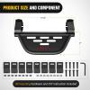 Nilight Windshield Frame Cover Light Bracket for 2021 2022 2023 2024 2025 2026 New Ford Bronco 2/4 Door Accessories Roof Sun Visor Cowl Body Armor with 4 x LED Lights Black(Side Steps 4Pcs)