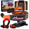 30ft Tow Strap +D-Ring Shackle +Hitch
