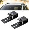 Nilight LED Light Bar Bracket Non-Slip Light Clip Mounting Brackets for SUV, Off-Road, Vehicles with Luggage Racks Black
