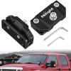 Nilight LED Light Bar Mounting Bracket 2PCS Universal Adjustable Pillar Hood Work Lamp Mount Clamp Holder for Off-Road Truck SUV, Black-2(Black)