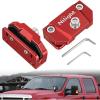 Nilight LED Light Bar Mounting Bracket 2PCS Universal Adjustable Pillar Hood Work Lamp Mount Clamp Holder for Off-Road Truck SUV, Black-2(Red)
