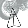 Nilight Motorcycle Wheel Chock 1800 lbs Capacity Wheel Cradle Holder Heavy-Duty Standard Steel Motorcycle Front Wheel Stand with 3 Adjustable Holes for 15″-21″ Off-Road Motorcycles Black(T-shaped Dirt Bike Triangle Stand)