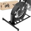 Nilight Motorcycle Wheel Chock 1800 lbs Capacity Wheel Cradle Holder Heavy-Duty Standard Steel Motorcycle Front Wheel Stand with 3 Adjustable Holes for 15″-21″ Off-Road Motorcycles Black(Motorcycle Front Wheel Stand 15″-22″)
