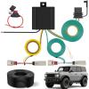 Nilight Windshield Frame Cover Light Bracket for 2021 2022 2023 2024 2025 2026 New Ford Bronco 2/4 Door Accessories Roof Sun Visor Cowl Body Armor with 4 x LED Lights Black(Tow Wiring without LED Taillights)