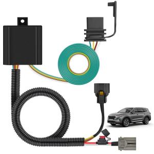 Nilight 4 Pin Custom Trailer Wiring Harness Kit 56083 Compatible with Lexus 2010 2011 2012 2013 2014 2015 2016 2017 2018 2019 2020 2021 2022 2023 RX350 RX450h RX350L RX350hL Tow Package Required(Hyundai 2013-2018/Kia 2015-2021)