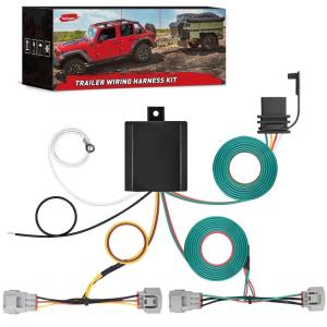 Nilight 4 Pin Trailer Wiring Harness Kit 56217 Compatible with Lexus RX350 RX350L 2008 2009 2010 2011 2012 2013 2014 2015 2016 2017 2018 2019 2020 2021 Toyota Highlander Simple Fit Tow Hitch(Toyota Tacoma 2005-2015/1993-1998 T100)