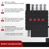Nilight 5 Way Flat Trailer Wiring Tester Male Female Double End Wire Circuit 5 Pin Light Test with LED Indicator for Turn Signal Brake Reverse Tail Lights Trouble Shooting