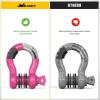 Nilight Heavy Duty Mega D-Ring Shackles(2 Pack) w/ 7/8″ Screw Pin & isolators, 68,000 lb Break Strength(17,000 lb WLL), Forged Steel Off-Road Recovery Shackles for Tow Strap & Winch Gear, White(Magenta 3/4″ 2 Pack)