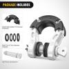 Nilight Heavy Duty Mega D-Ring Shackles(2 Pack) w/ 7/8″ Screw Pin & isolators, 68,000 lb Break Strength(17,000 lb WLL), Forged Steel Off-Road Recovery Shackles for Tow Strap & Winch Gear, White(White-31 Ton Mega)