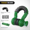 Nilight Heavy Duty Mega D-Ring Shackles(2 Pack) w/ 7/8″ Screw Pin & isolators, 68,000 lb Break Strength(17,000 lb WLL), Forged Steel Off-Road Recovery Shackles for Tow Strap & Winch Gear, White(Dark Green 3/4″ 2 Pack)