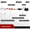 Nilight Trailer Breakaway Switch with 4FT Heavy Duty Stainless Steel Spring Coiled Electric Break Cable Wire with Pull Pin Fit for RV Vehicle Truck Towing Hitch Camper Boat(6FT)