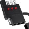 Nilight 4 Way Flat Trailer Wiring Circuit Tester Male Female Double End Wire 4 Pin Test with LED Light Indicator for Turn Signal Tail Lights Trouble Shooting