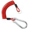 Nilight Trailer Breakaway Switch with 4FT Heavy Duty Stainless Steel Spring Coiled Electric Break Cable Wire with Pull Pin Fit for RV Vehicle Truck Towing Hitch Camper Boat(6FT)