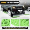 Nilight Off-Road Traction Boards with Round and Square Jack Lift Base Pair Recovery Tracks for 4X4 Jeep Truck Emergency Tire Recovery Boards with Bag-Sand Mud and Snow Tracks Orange Tire Traction Mats(Green)