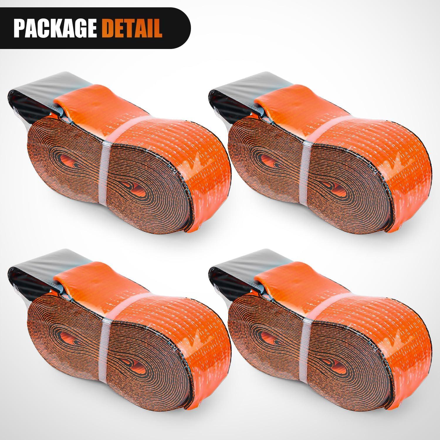 image:imageNilight 2PCS Synthetic Soft Shackle 12 x 24 amp Recovery Ring Kit 56000 LBS Shackle Breaking Strength with 46000 LBS MBS Snatch Pulley for 4x4 Truck SUV ATV UTV OffRoad Vehicle Extraction Gray4in x 30ft Truck Straps 4PCS Orange
