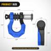 Nilight 2 Pack 3/4″ D-Ring Separate Shackle with 7/8″ Lock Pin 45,000 lbs Break Strength, Off Road Recovery Shackle with Isolators Washers for Use with Tow Strap, Winch, Truck Vehicle (Black&Blue)