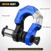 Nilight 2 Pack 3/4″ D-Ring Separate Shackle with 7/8″ Lock Pin 45,000 lbs Break Strength, Off Road Recovery Shackle with Isolators Washers for Use with Tow Strap, Winch, Truck Vehicle (Black&Blue)
