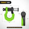 Nilight 2 Pack 3/4″ D-Ring Separate Shackle with 7/8″ Lock Pin 45,000 lbs Break Strength, Off Road Recovery Shackle with Isolators Washers for Use with Tow Strap, Winch, Truck Vehicle (Black&Green)