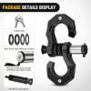 Nilight 2 Pack 3/4″ D-Ring Separate Shackle with 7/8″ Lock Pin 45,000 lbs Break Strength, Off Road Recovery Shackle with Isolators Washers for Use with Tow Strap, Winch, Truck Vehicle (Black)