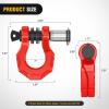 Nilight 2 Pack 3/4″ D-Ring Separate Shackle with 7/8″ Lock Pin 45,000 lbs Break Strength, Off Road Recovery Shackle with Isolators Washers for Use with Tow Strap, Winch, Truck Vehicle (Red)